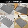 1pc Memory Foam Embossed Velvet Carpet Bathroom Living Room Non-Slip Mat Cobblestone Floor Mat Home Furnishings 2