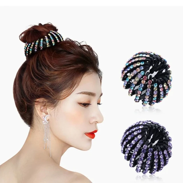 Magic Hair Clip Bird Nest Shaped Hair Holder Velvet Hair Ring Ball Head Hair  Device High Ponytail Artifact Hair Accessories - AliExpress