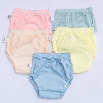 Pannolini Lavabili in Cotone Sottile per Neonati, Pantaloncini Estivi Riutilizzabili per Bambini e Bambine, Mutandine per Neonati