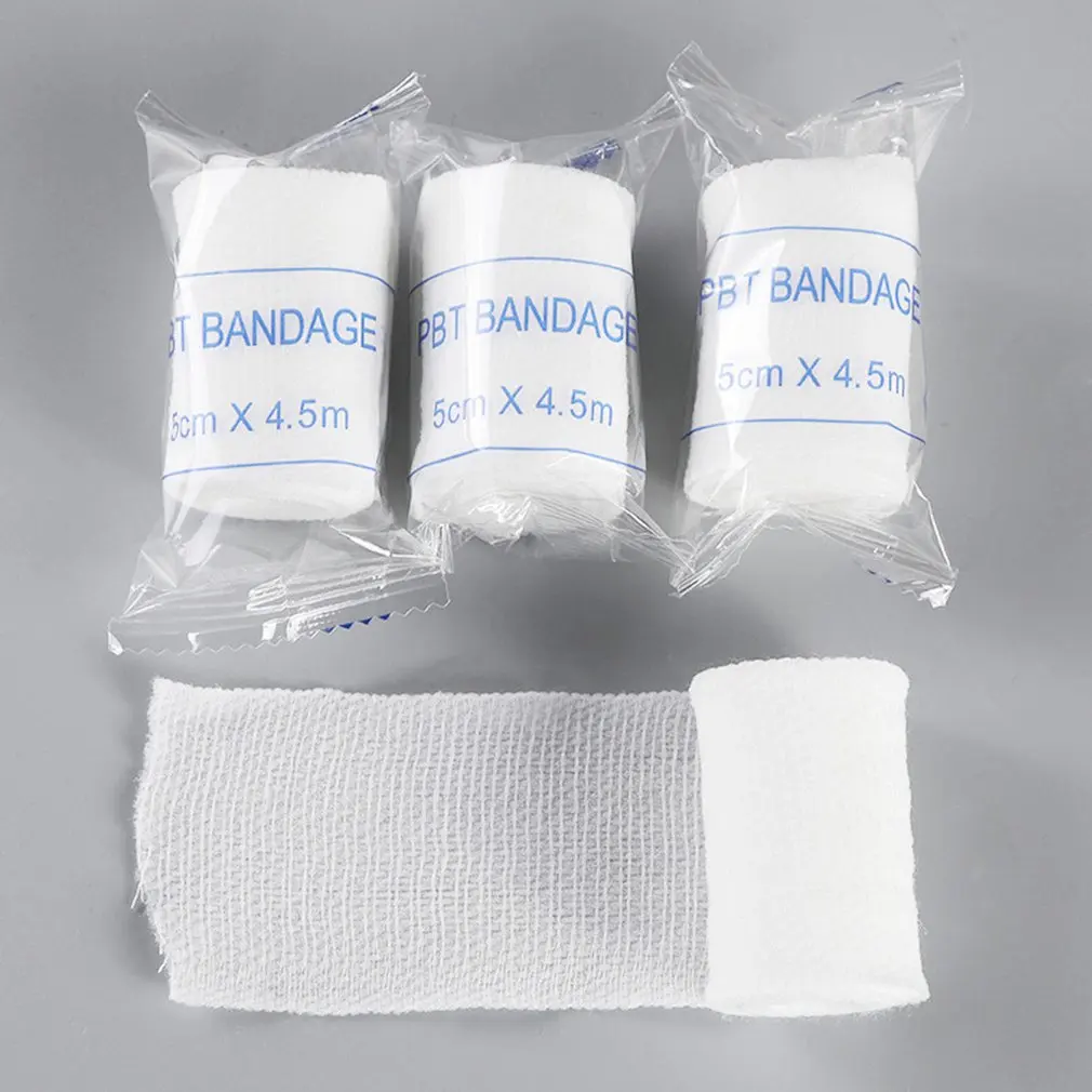 

Bandage Cotton PBT Elastic Skin-friendly Breathable Gauze Wound Dressing Care First Aid Bandage 10CM*450CM