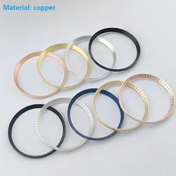 Mod Watch Parts 30.5mm SKX007 SRPD Seal Ring Metal Brass Brushed Silver Gold Black Laser Etched Surface