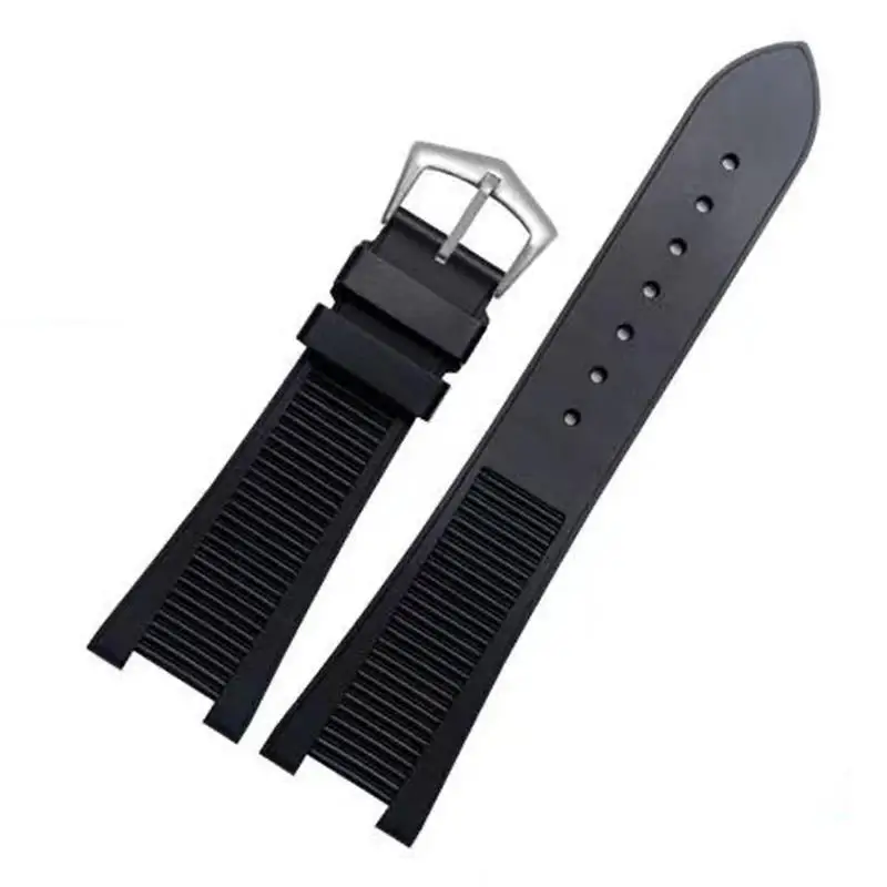 SCHIK For Patek Philippe 5711 5712G Nautilus wristband Silicone black blue brown Wristwatch Band 25*13mm Sports Rubber Watch