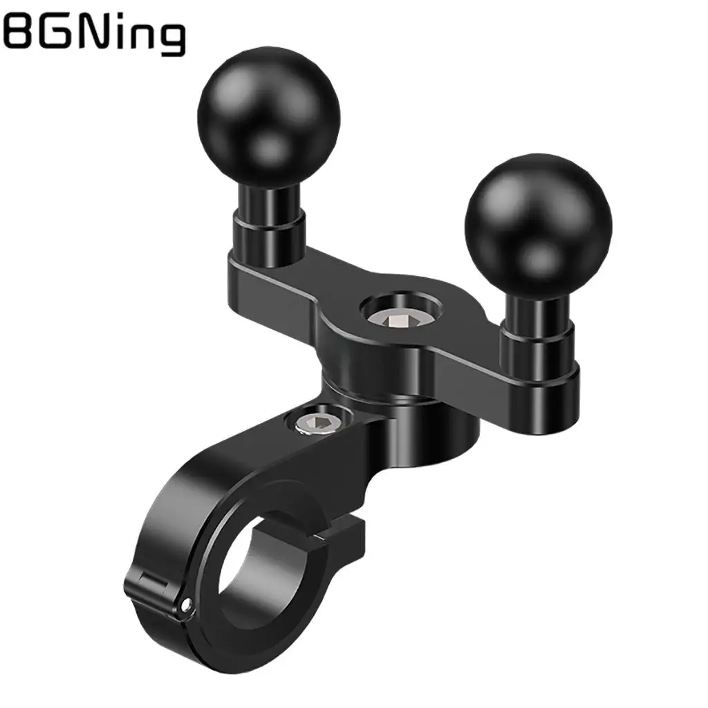 Double Ball Head Motorcycle Mount – Aluminum Alloy Base For Rearview Mirror & Action Camera, Shock-Absorbing & 360° Adjustable - View #14