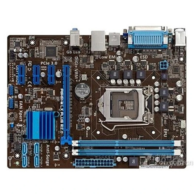 

Intel H61 P8H61-M LX PLUS R2.0 motherboard Used original LGA1155 LGA 1155 DDR3 16GB USB2.0 SATA2 Desktop Mainboard