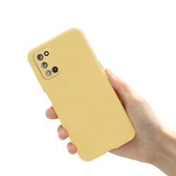 Premium Liquid Silicone Shockproof Phone Case - Soft Protective Cover - Galaxy A21s (Yellow)