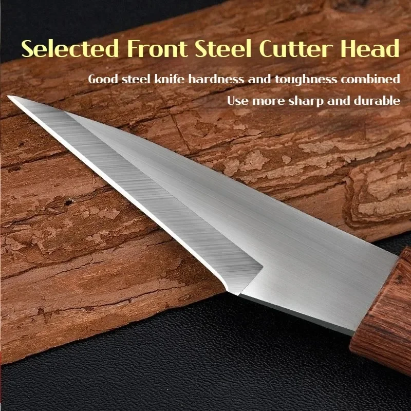 Wooden Handle Grafting Knife Leather Shell Suitable for Garden Grafting/unpacking Garden Hand Tool folding grafting knife garden tools grafting knife