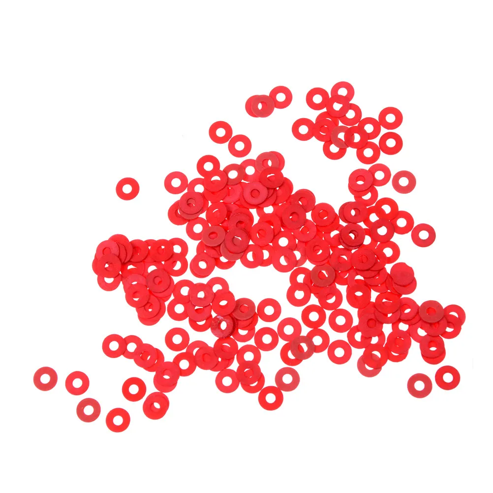 

New Hot Sale 100 Pcs Practical Red Motherboard Screw Insulating Fiber Washers
