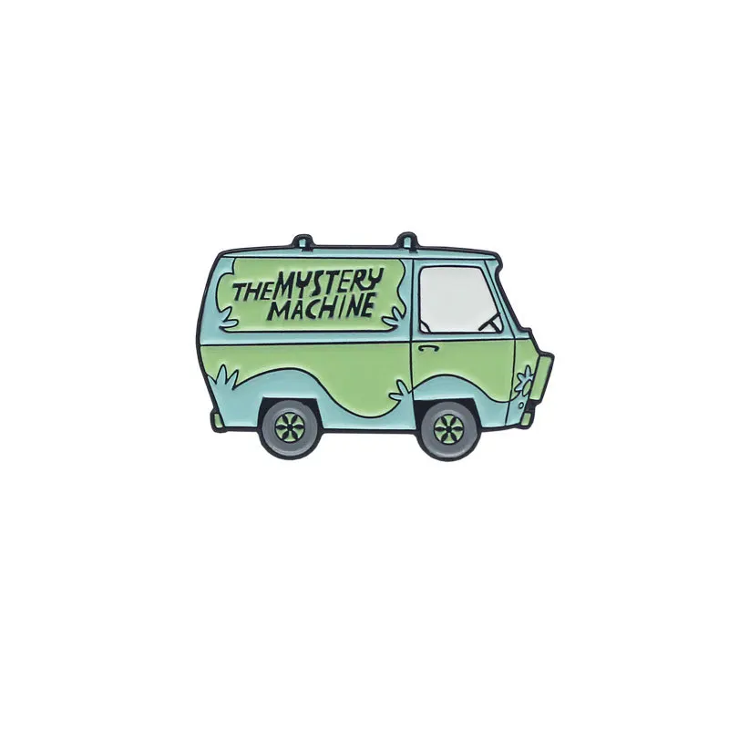 The Mystery Machine Spilla Smaltata Spilla Per Vestiti Spille Su Zaino Valigetta Distintivo Decorazione Gioielli Regali Per Amico