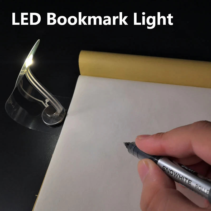 

4000k LED Bookmark Light Portable Clip-on Book Reading Lights For Bedroom Travaling Studying Eye Protection Creative Night Lamp