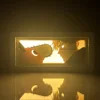 Paper Cut Shadow Box Chainsaw Man Denji X Pochita Led Light Box for Room Decor Lightbox Kid Birthday Gift Anime Table Lamp Power 2