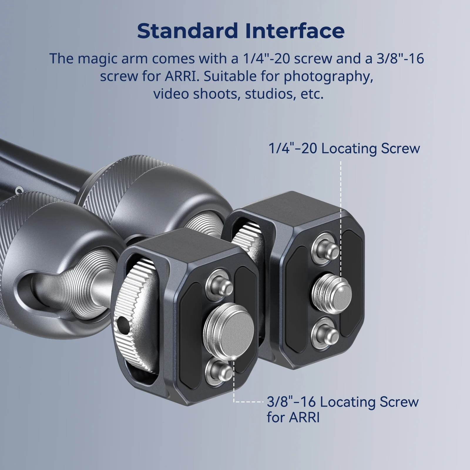 SmallRig 로제트 매직 암(11) ARRI 위치 조정 나사 포함, 모니터, LED 조명, 마이크, 휴대폰, 아이패드 4900 장착 가능