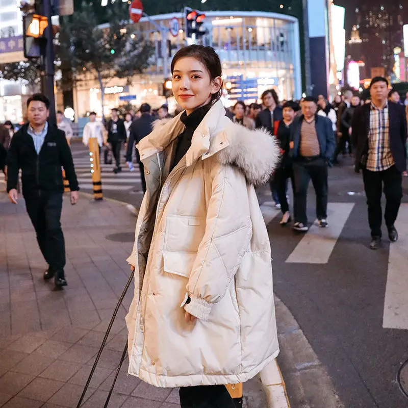 Maternity Winter Parkas Jacket Women's Large Size Loose Down Cotton Coats Casual Hooded Outwear Pregnant Woman Puffer Parka Coat