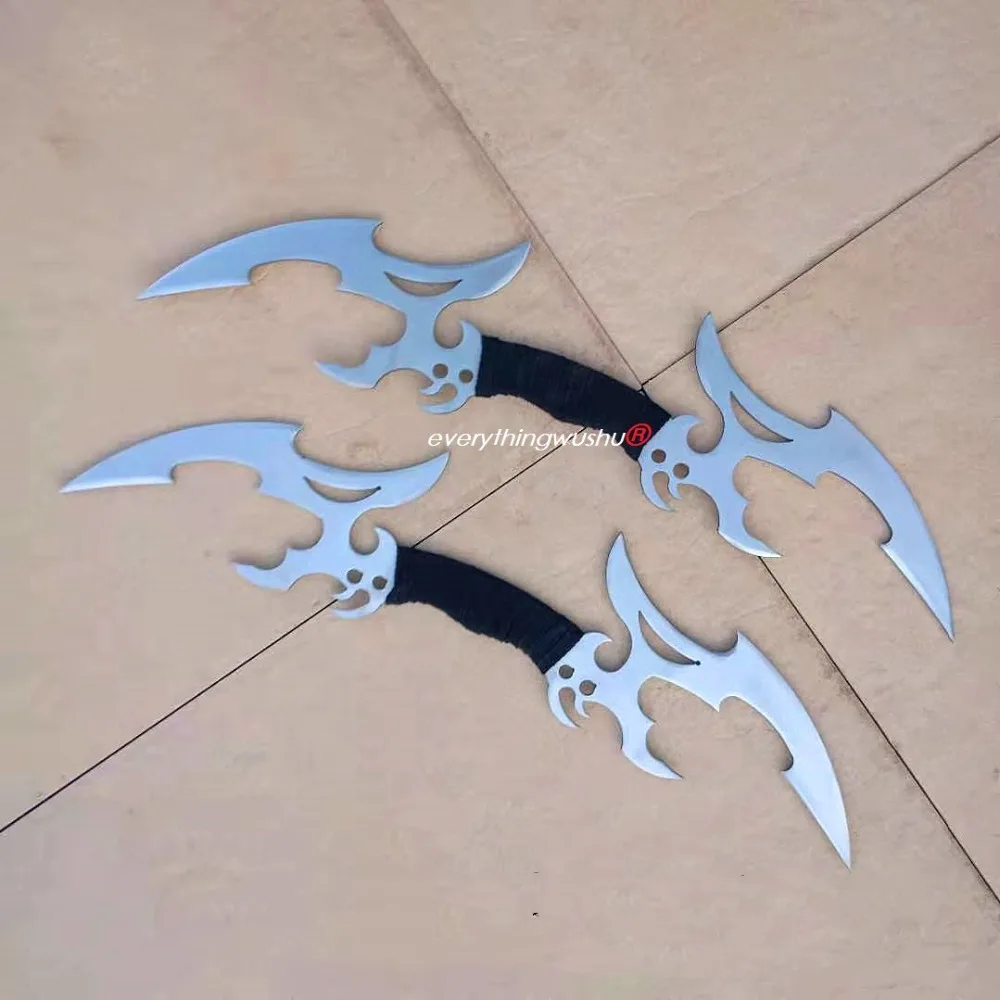 Wushu Double Bat Swords Ba Gua Yue Bagua Deer Horns Swords (Pair)