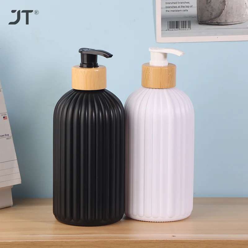 1PCS 500ml เครื่องจ่ายสบู่พร้อมปั๊มรีฟิลแชมพูขวดเปล่าห้องครัวห้องน้ํามือ Body Wash โลชั่นคอนเทนเนอร์ 1