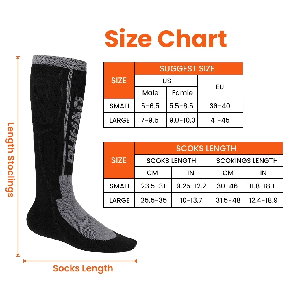 Heated Socks Remote Control Motorcycle Electric Heating Socks Rechargeable Battery Winter Thermal Thick Stockings Men Women motorcycle heated socks
