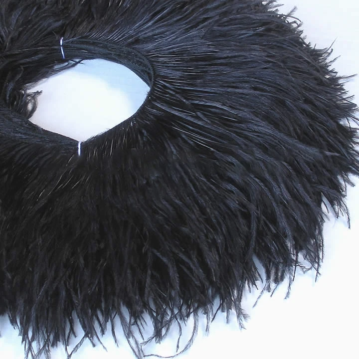 High Quality Ostrich Feather Trim Fringe Natural Ostrich Feather