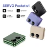 SERVO Pocket S1 Four SIM Card Flip Mobile Phone Speed Dial Magic Voice Flashlight Call Recording 2G GSM Cellular Foldable Phones 1