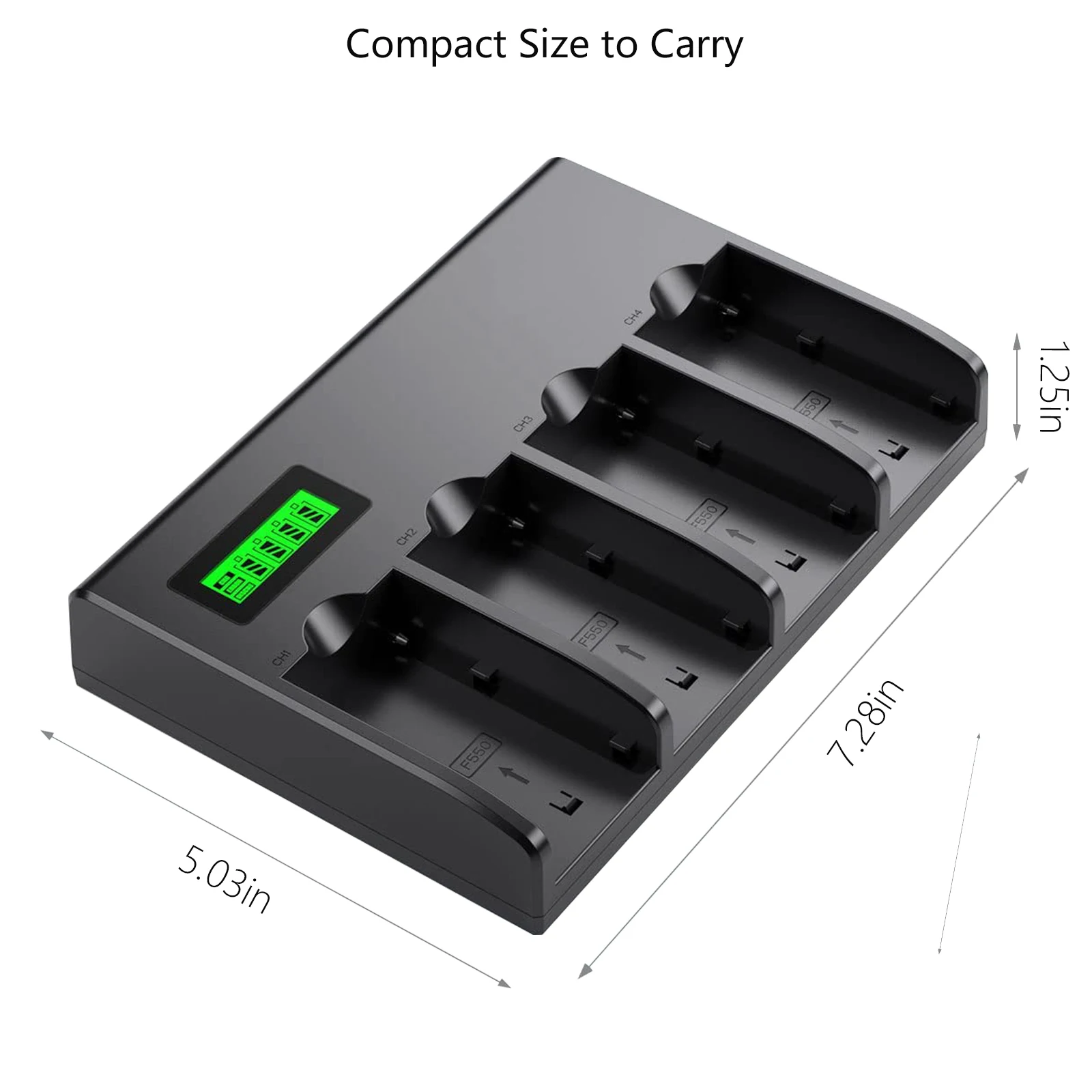Bateria com Lcd Carregador Rápido para Sony Plm100 Ccd-trv35 Mvc-fd91 Mc1500c Np-f980 Np-f970 Npf960 Npf970 Np-f550 Luz de Vídeo Led - Image 6