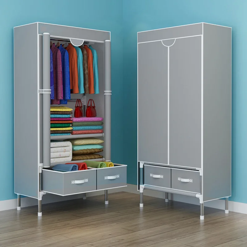 Furniture Simple Wardrobe Thickened Storage Cabinet Fashion Shelves Minimalist Modern storage cabinet cloth wardrobe fabric wardrobe