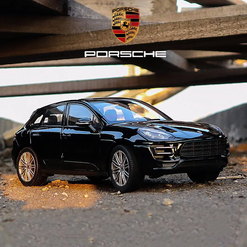 WELLY 1:24 Porsche Macan Turbo SUV Alloy Car Model Diecast Metal Toy Vehicles Car Model High Simulation Collection Children Gift