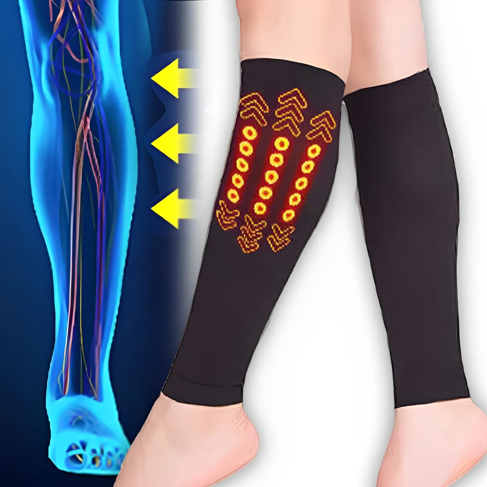 

Men's Slimming Sock Legs Sleeves Compression Socks Prevent Calf Varicose Veins Soreness Outdoor Sports Pressure Calf Stocking
