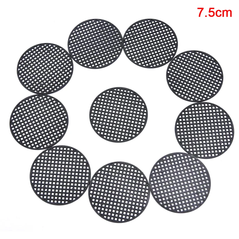 Flower Pot Mesh Pad 10pcs Round Flowerpot Mesh Pad Breathable Leakproof Bottom Grid Mat With Drainage Hole Protection Durable Bonsai Home