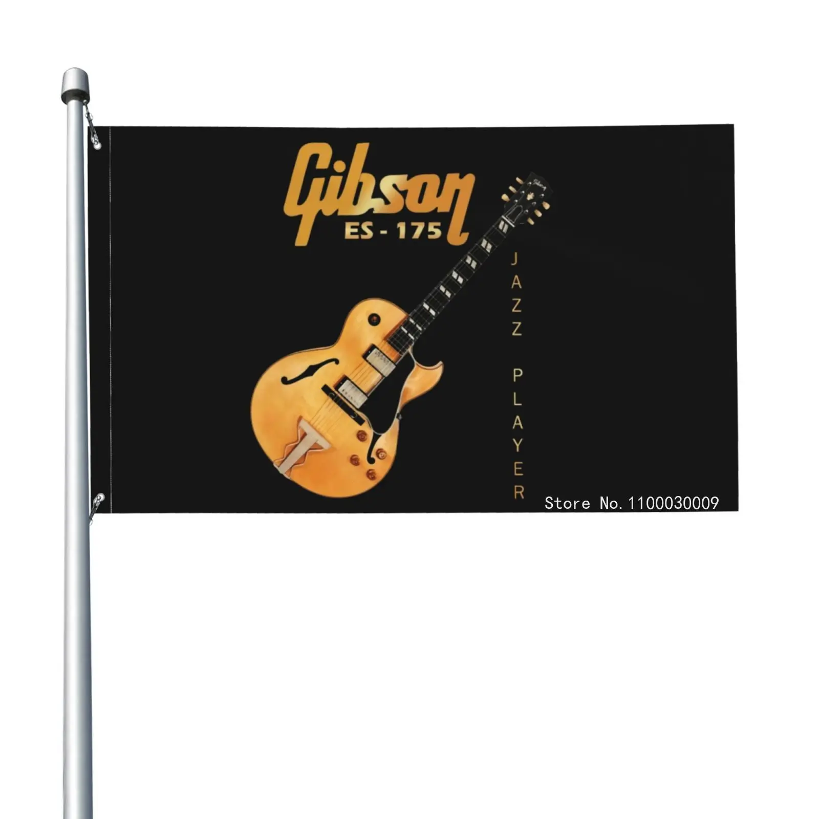 Gibson Es - 175 Chitarra Jazz Player Flag Banner Custom National Home Decor Holiday Sport Company Advertising