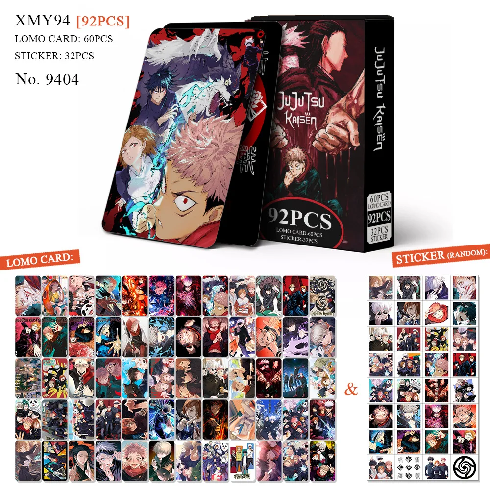 Anime Haikyuu Lomo Card Postcard Toy Demon Slayer Genshin Impact Collection Cards With Stickers Birthday Gift