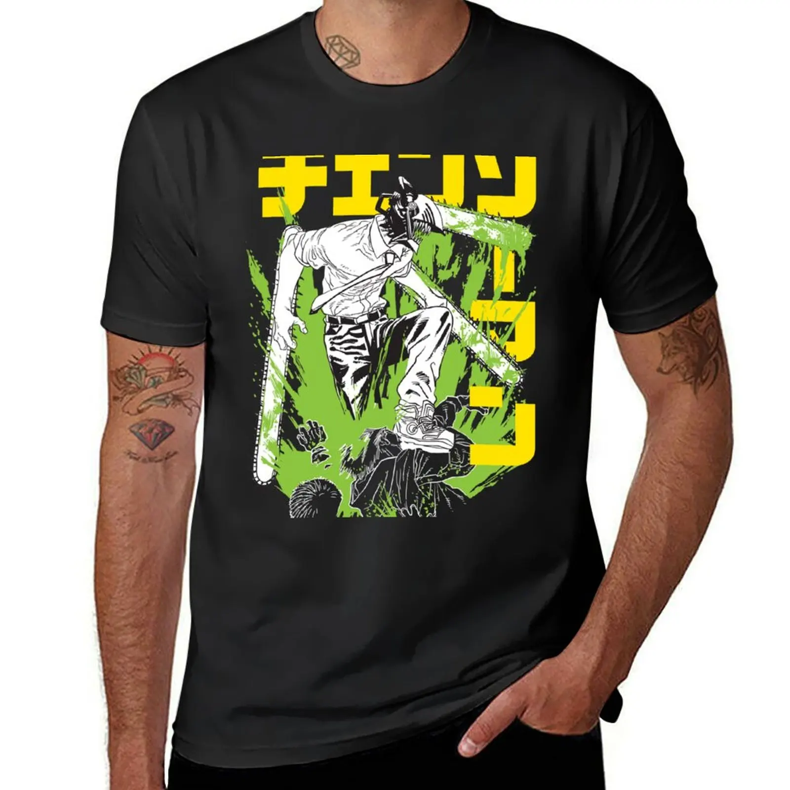 

Chainsaw warrior T-Shirt tees hippie clothes graphics korean fashion men t shirt