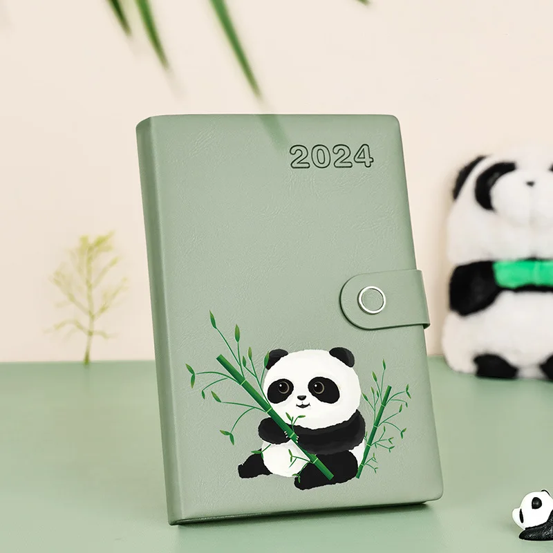

Agenda 2024 Planner Organizer Diary Bullet Sketchbook Journal Calendar Notebook and Notepad Panda Daily Stationery Note Book 365