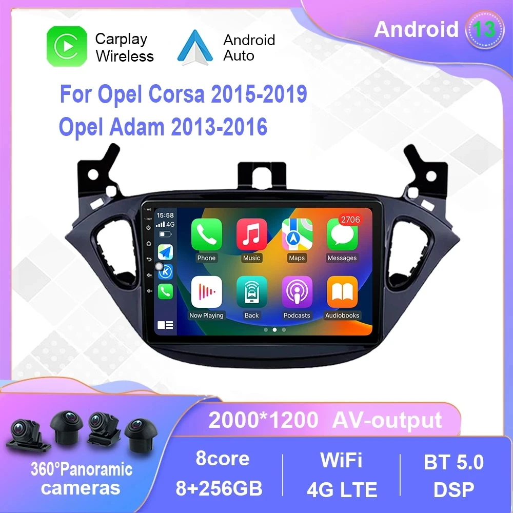 2G 64G Android 13 Autoradio 2 Din für Opel Astra Antara Vectra Corsa Zafira Meriva Vivara Vivaro 2G 64G Android 13 Autoradio 2 Din für Opel Astra Antara Vectra Corsa Zafira Meriva Vivara Vivaro