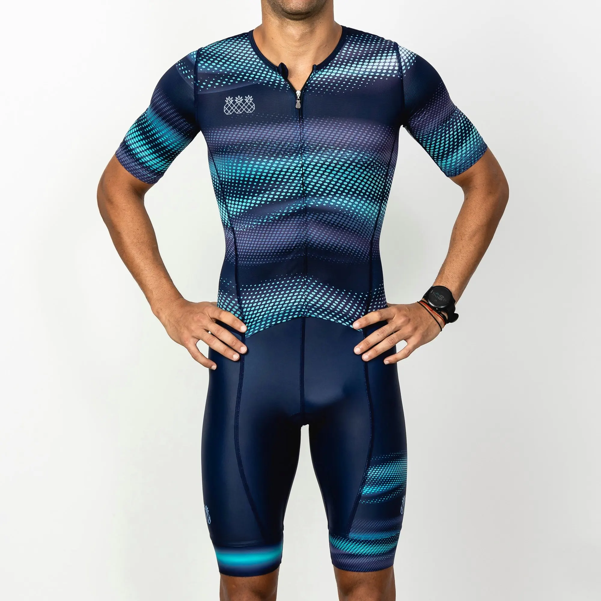 

2022 TRES PINAS Men Cycling Suit Triathlon Skinsuit Pro Team Bicycle Jumpsuit 3 Pineapple Monkey Bodysuit ropa ciclismo hombre