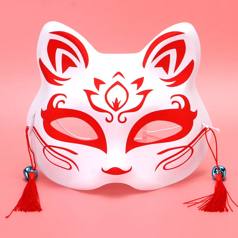 Anime Demon Slayer Foxes Mask Hand-painted Japanese Mask Half Face