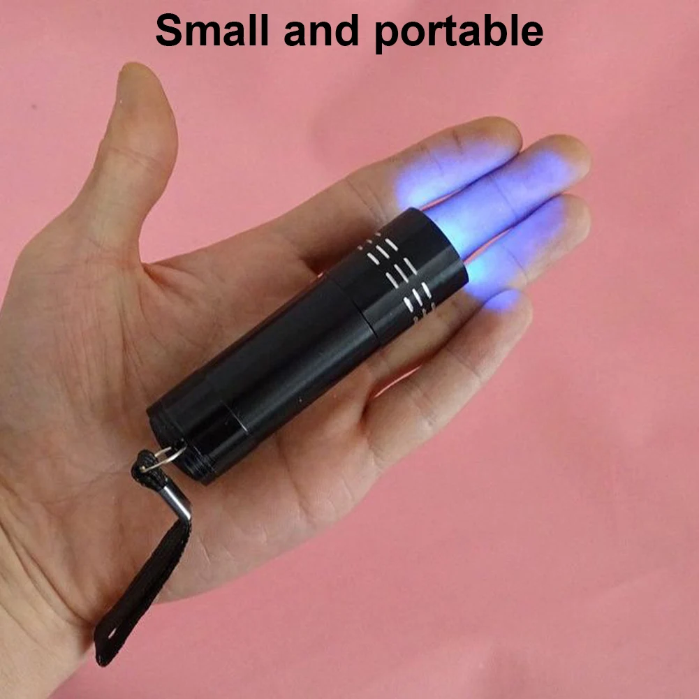 9 LED Ultraviolet Flashlight Waterproof 395nm Scorpion Inspection Lamp Portable for Fluorescent Agent Currency Test uv led flashlight