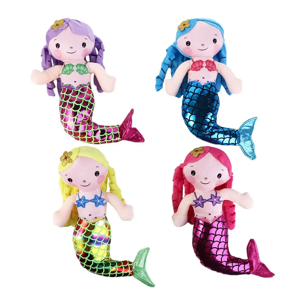 

Girls Cute 30cm Doll Pillow Accompany Sleeping Doll Mini Mermaid Plush Toy Stuffed Toys Princess Ragdoll Cartoon Animal