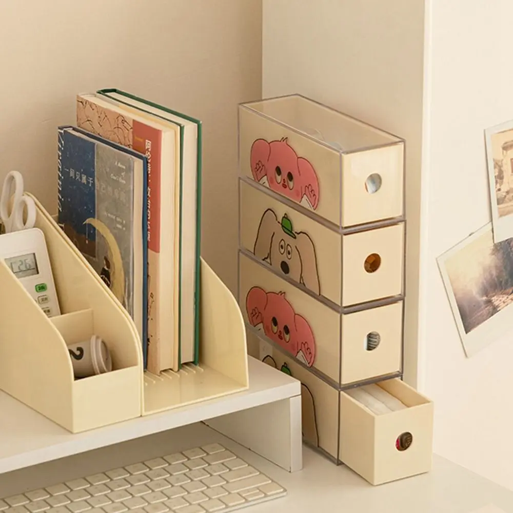 

Пластиковый ящик для хранения, прозрачный настенный органайзер с наклейками, органайзер для косметики