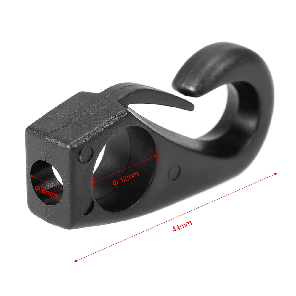 6PCS 나일론 버클 충격 코드 클립 후크 카약 카누 번지 로프 라인 조정 보트 타이 코드 후크 빨랫줄 탄성 코드 잠금 클립