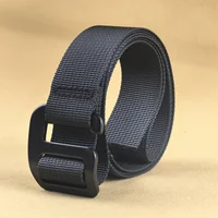 (Lightweight Thin Belt) 2.5CM Narrow Aluminum Alloy Buckle Nylon Belt 3.8CM Widening Hook Tactical Belt Men's Canvas Women's - Image 3