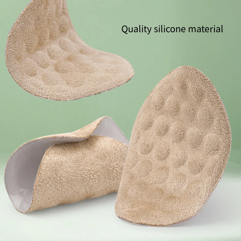 Silicone Forefoot Cushion Particle Massage Soft Half Insoles Women Shoes Pad Foot Care Products Sandals Heels Non-slip Feet Pads shoe insoles,forefoot pads,forefoot cushion