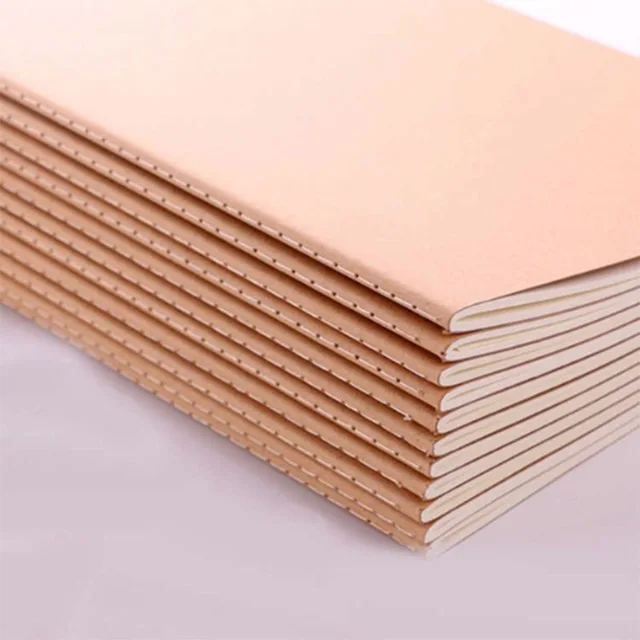 Vintage A5 Notebook and Planner - Blank/Grid/Lined Options - 76-Page Journal Sketchbook