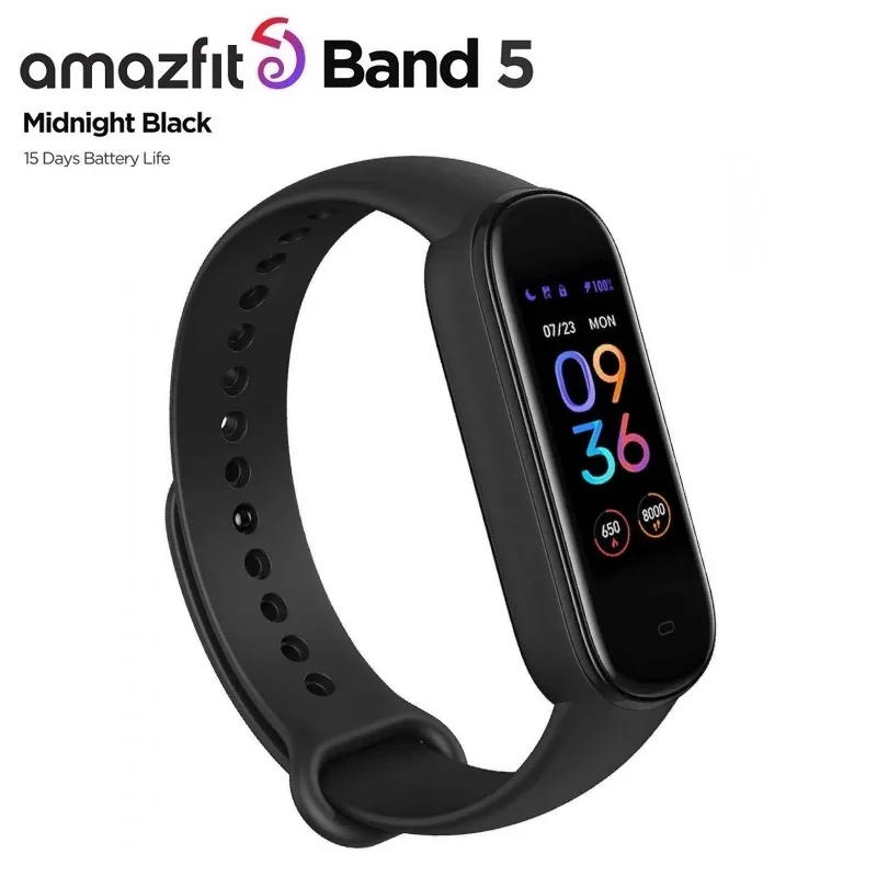 Refurbished machine Amazfit Band 5 Smart watch Builtin GPS HD AMOLED