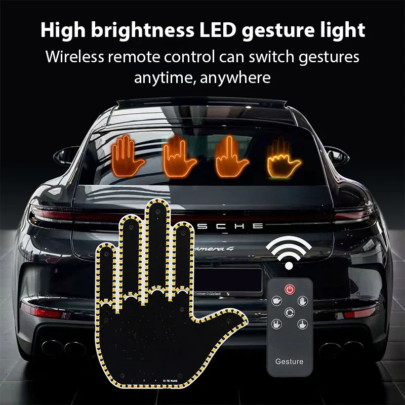 Car Multi Function Warning Light Anti Tailgating Accessory