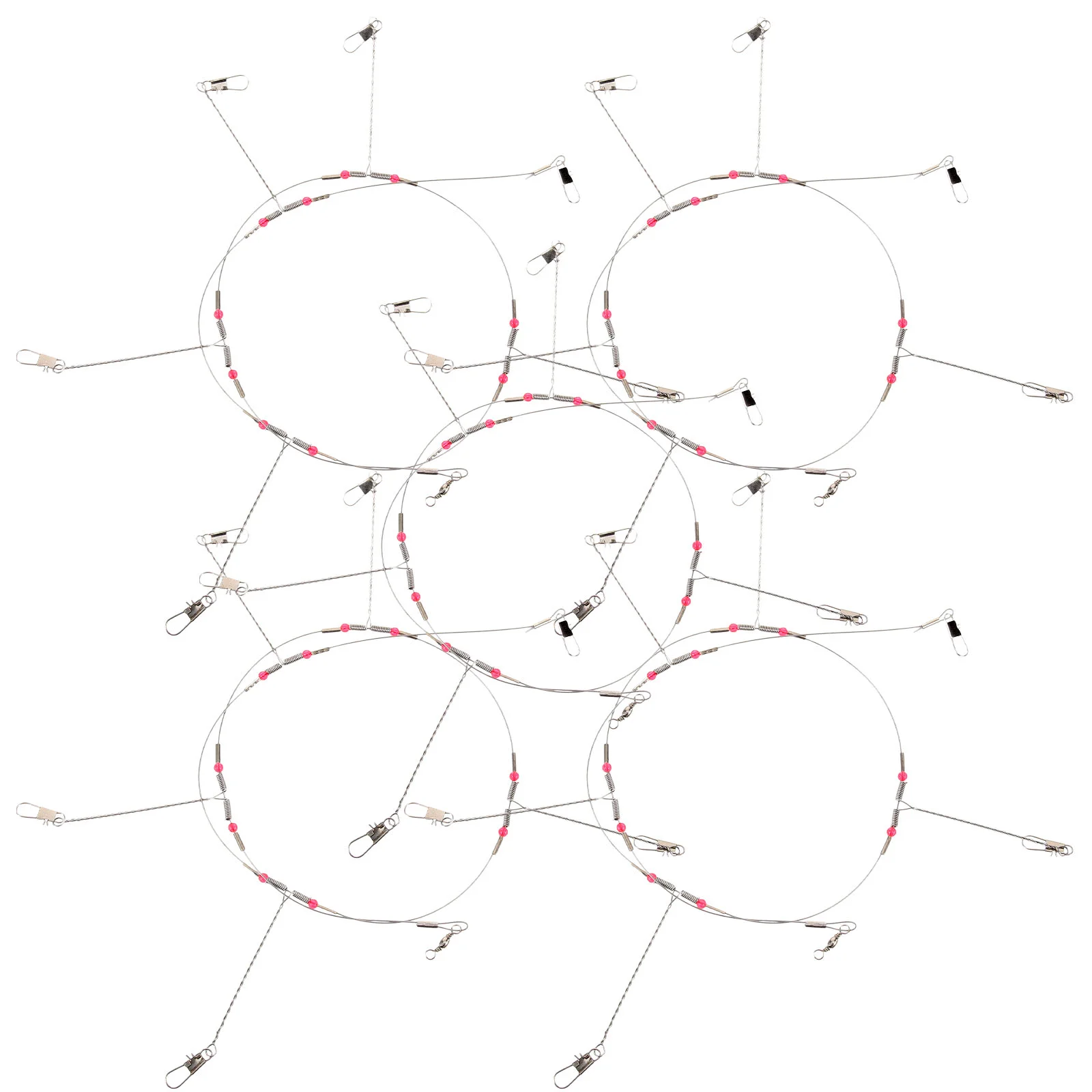 Fishing Hook soft Stainless Steeel Wire sea Fishing Wire Balance Tandem Hook Fish Wire tracing Fishing accessories anti-winding