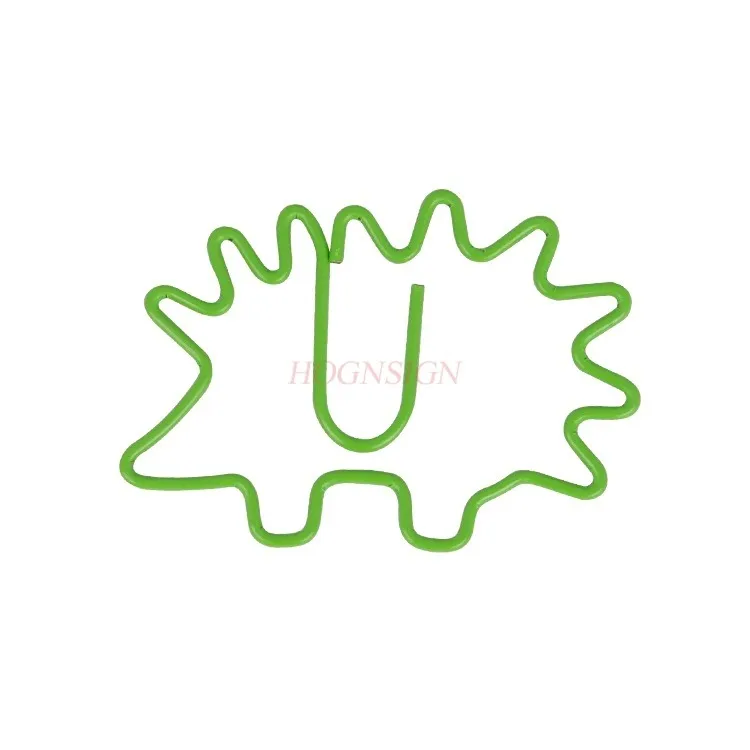 15PCS 사무용 파일 고정핀, 플라스틱 다기능 핀 박스, 고슴도치 종이 클립, 금속 컬러 종이 클립