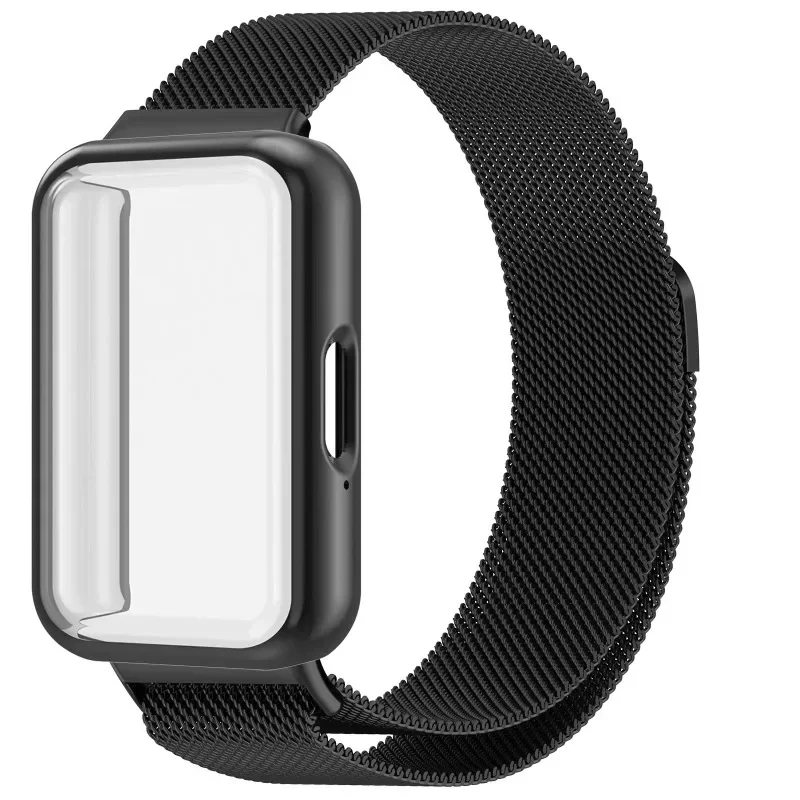 Milanese Loop Strap with Magnetic Wristband and Screen Protector Cover