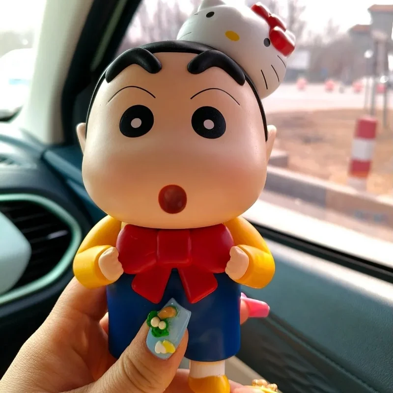 

Hot Crayon Shin-Chan Anime Action Figure Model Toys Kawaii Crayon Shinchan Cos Hellokitty Pvc Collectible Decor Gifts In Stock