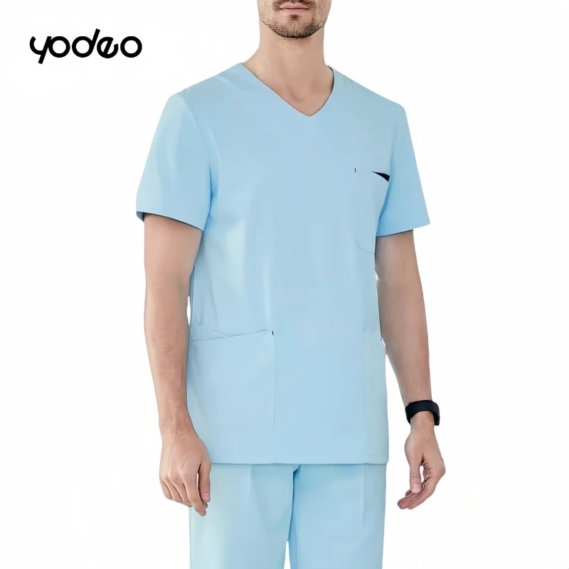 Antibacterial anti-static operating room hand washing suit hospital doctor care set oral beauty doctor men women work clothes