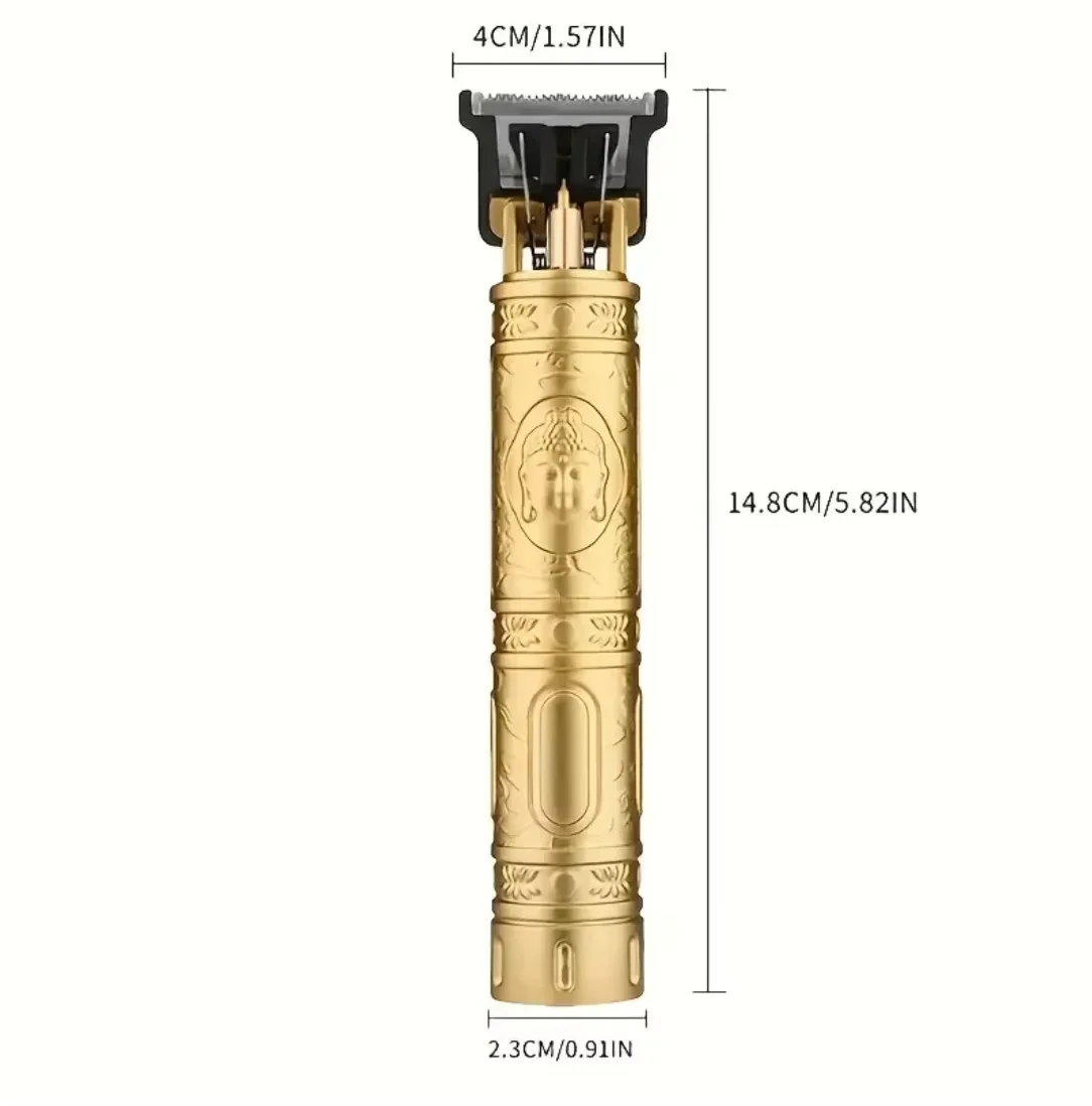 Hair Trimmer T9 Vintage Cordless Hair Cutting Machine Professional Barber Trimmer for Men Beard Shaving Lightweight Design