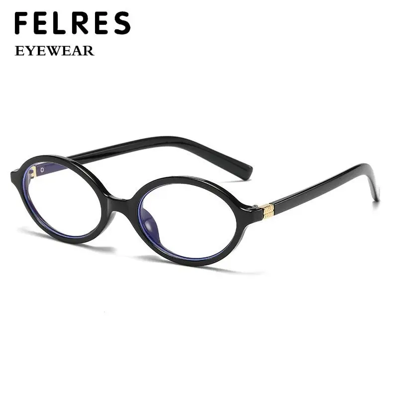 Trendy Retro Oval Small Frame Reading Glasses For Women Men Anti Blue Light Prescription Presbyopia Glasses Optical Magnifier 5