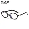Trendy Retro Oval Small Frame Reading Glasses For Women Men Anti Blue Light Prescription Presbyopia Glasses Optical Magnifier 5